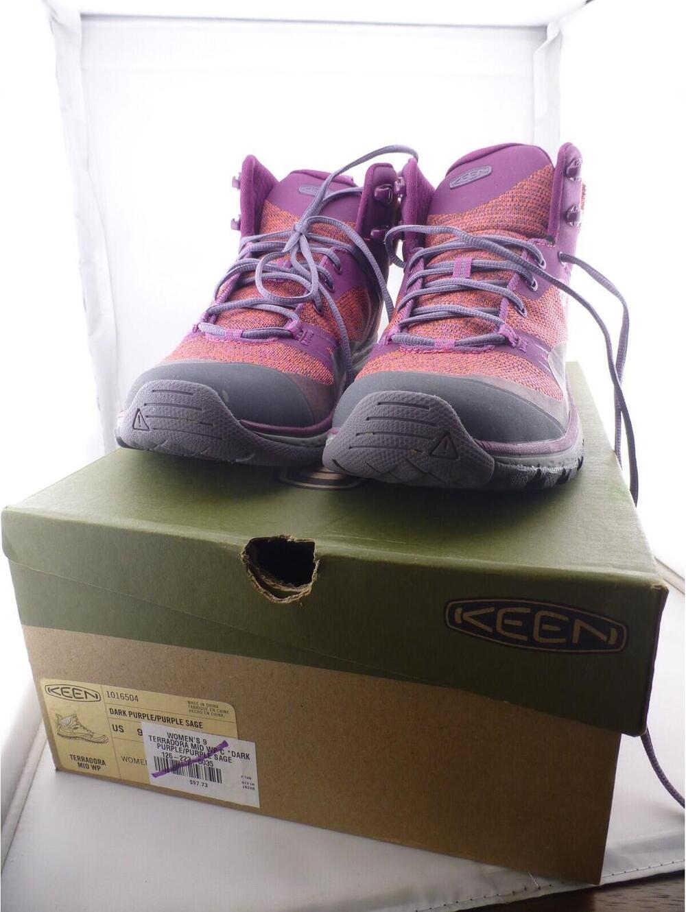 KEEN Terradora Mid WP Women's Hiking Boots Size US 9 Dark Purple Waterproof M3